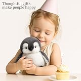 JazRvr Pinguin Kuscheltier, Weiches Stofftier Für Kinder, Süßer Pinguin Plüschtier 20 cm, Babys Und Kinder, Ideal Als Erster Spielbegleiter Und Dekoration