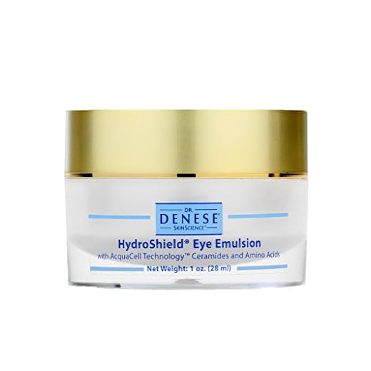 Dr. Denese SkinScience HydroShield Eye Emulsion Increased Hydration with Botanical Stem Cells, Sodium PCA, Watermelon Extract, Ceramides & Amino Acids - Improve the Look of Lines & Wrinkles - 1oz