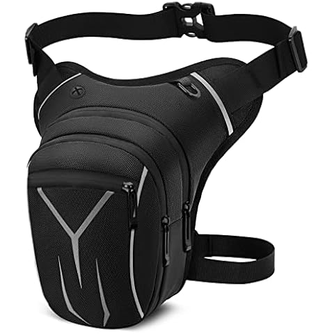 HUANLANG Leg Bag for Men Women Tactical Thigh Bag with Leg Strap Waterproof Fanny Pack Outdoor Motorcycle Drop Leg Bag for Hiking Climbing Cycling Cover