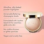 ICONIC LONDON Lit and Luminous Baked Highlighter | Powder Highlighter for a Radiant Glow, Cruelty-Free, Vegan Makeup, 0.56 oz - Image 2