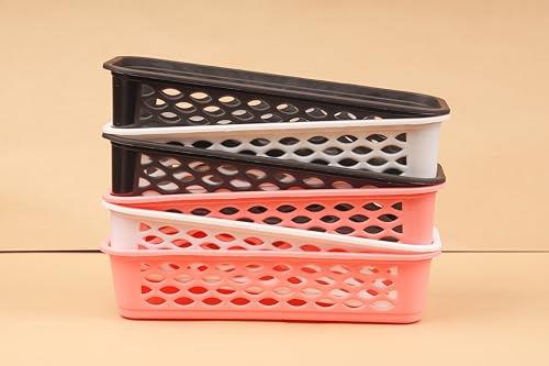 Multipurpose Desk Organizer Tray Office Drawer Dividers Storage Bins for Kitchen, Bathroom, Office, Makeup, Bedroom Dresser, Craft Basket Rack Multico
