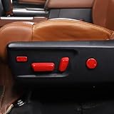 Aunginsy Car Seat Adjustment Button Switch Trim Cover Compatible with Toyota Tundra 2014-2021 Inner Front Side Seat Adjust Button Knob Switch Panel Decorative Cover Protection ABS Interior Accessories