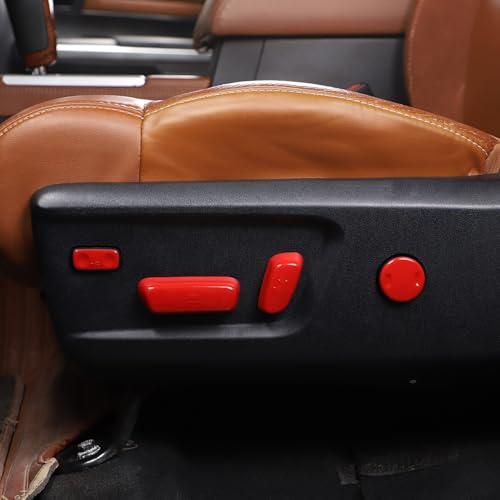 Aunginsy Car Seat Adjustment Button Switch Trim Cover Compatible with Toyota Tundra 2014-2021 Inner Front Side Seat Adjust Button Knob Switch Panel Decorative Cover Protection ABS Interior Accessories