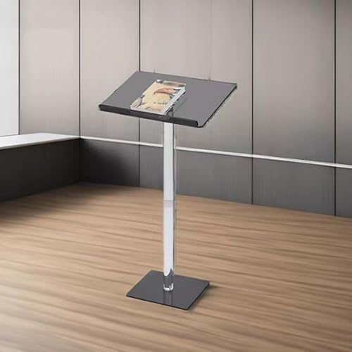 Podio de acrílico elegante con superficie de lectura estable para ponentes