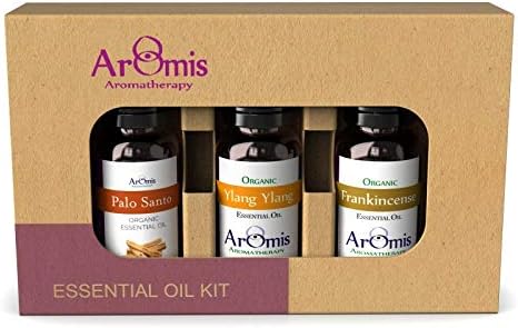 ArOmis Essential Oils - Meditation Kit 1-100% Pure Premium-Grade - Palo Santo, Yang Yang and Frankincense - 3 Pack - 1 fl oz/30ml, 150 Micron Filtered for Nebulizer Use