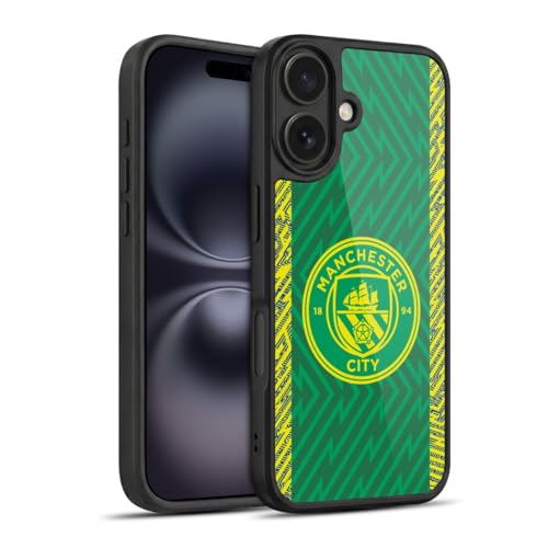 Coque Manchester City pour iPhone 16 gel renforcé kit badges 2023/24