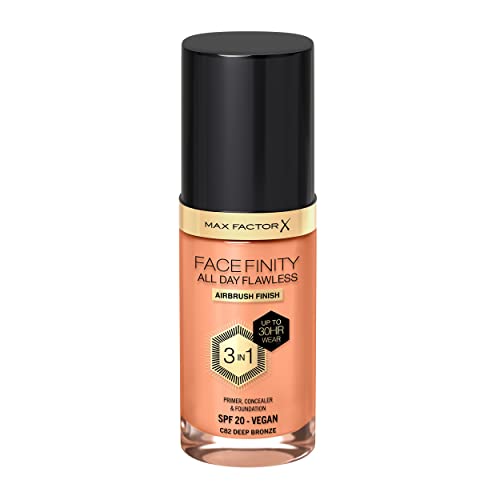Max Factor Facefinity 3 In 1 All Day Flawless Foundation Deep Bronze