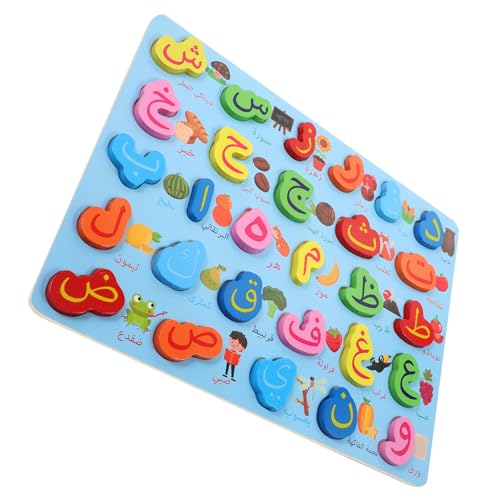 BESPORTBLE Rompecabezas Alfanumérico para Alfabeto Árabe de Juguete de Entrenamiento Cognitivo para Actividades Educativas Casa o Escuela