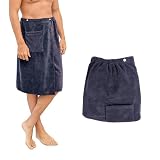 【Microfibre de Haute Qualité】 La robe de sauna est fabriquée en microfibre ultra-douce et respectueuse de la peau. Elle offre une excellente capacité d'absorption et sèche cinq fois plus vite que le coton, offrant ainsi une sensation agréable sans effet collant.
