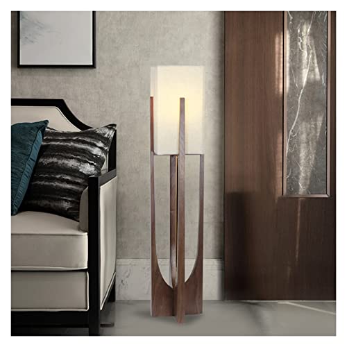 Lámpara de pie de madera para dormitorio y salón de diseño simple 6
