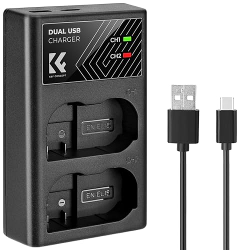 K&F CONCEPT EN-EL15C/EN-EL15A/EN-EL15B/EN-EL15 [d Jobe[p [d\ Type-C USB Jdr[d NikonΉ ZF Z8 D7000 D7100 D7200 D750 D850 
