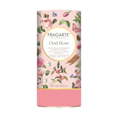 Image of Oud Rose Eau de Parfum - Premium Oriental Floral Perfume with Rich Oud and Romantic Rose Notes - Long Lasting Luxury Fragrance Spray for Men & Women - 50 ml