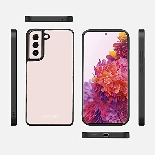 Image of Amazon Brand - Solimo Electroplated Chrome Ring Raised Edges Super Soft Side TPU Bumper Case for Samsung Galaxy S22 Plus - Black