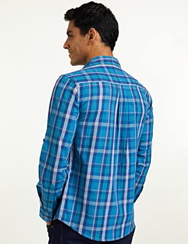 Image of Amazon Brand - Symbol Men's Cotton Checkered Regular Fit Casual Shirt