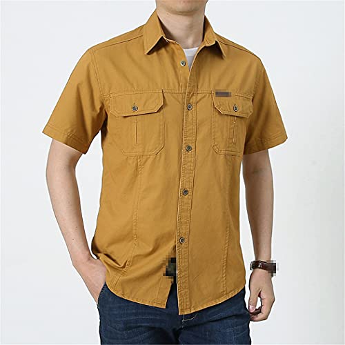 Chemise d'été homme décontractée surdimensionnée manches courtes XXL - 2