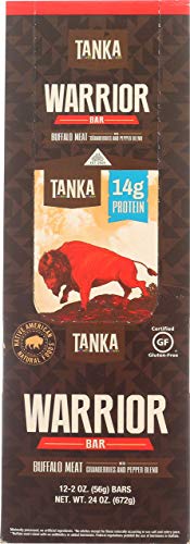 Bison Pemmican Warrior Meat Bars with Buffalo & Cranberries by Tanka, Gluten Free, Beef Jerky Alternative, Slow Smoked Original, 2 Oz, Pack of 12 - Thumbnail 2