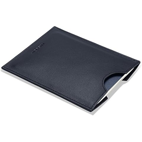 HISCOW Minimalist Passport Sleeve - Italian Calfskin (Black) Cover