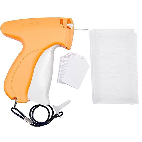 Tagging Gun Kit for Clothing Contain 2 Needles & 500pcs Barbs Fasteners 500 Price Tags, Standard Price Tag Attachment Gun for Store Warehouse Consignment Garage Yard Retail Sale