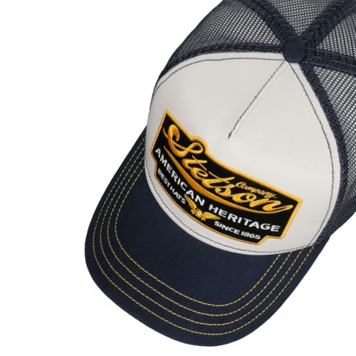 Image of Stetson American Heritage Trucker Cap Men Breathable Mesh Snapback Summer Winter