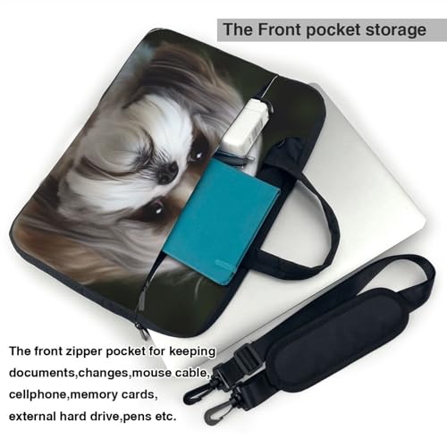 Bolsa de hombro para laptop KHiry 14 pulgadas negra miniatura 3