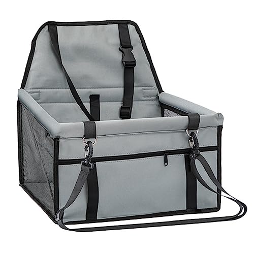 Cadeirinha De Cachorro Gato Para Carro Capa Protetora Assento Banco Traseiro Carro Cinza