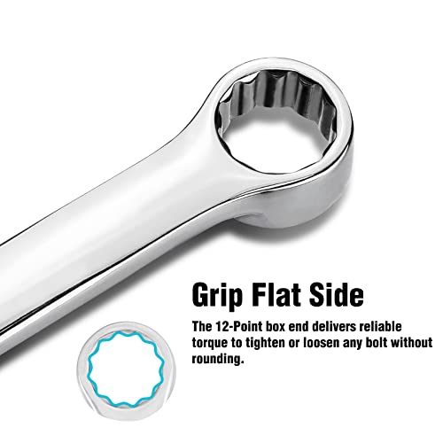 Image of DURATECH 15mm Extra Long Ratcheting Wrench, Metric, CR-V Steel