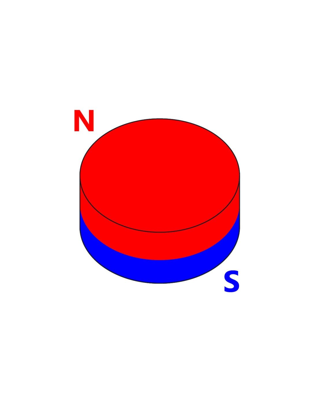 Super leistungsfähiger Magnet N35 - Neodym-Scheibenmagnet, Maße 5 x 3,5 cm (50 x 35 mm)