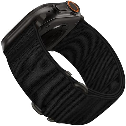 Suitisbest Elastic Nylon Sport Band with S-Hook, Compatible with Apple Watch 49mm, 45mm, 44mm, 42mm, 41mm, 40mm, 38mm, for iWatch Series Ultra/SE/9/8/7/6/5/4/3/2/1