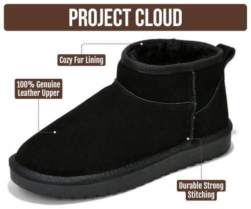 Image of Project Cloud 100% Genuine Leather Comfortable Womens Ankle Boots