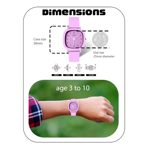Image of SPIKY Analog Watch for Kids | Water Resistant & Lightweight | Durable & Soft Silicone Strap | Unisex Best Birthday Gift | Casual Analogue Wrist Watches for Boys & Girls | Age 2-14 yrs