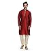 Varmohey Kurta - Conjunto de pijama para hombre | Conjunto de pijama kurta indio para hombre | Traje étnico indio para hombre Rojo rojo (Maroon) 44