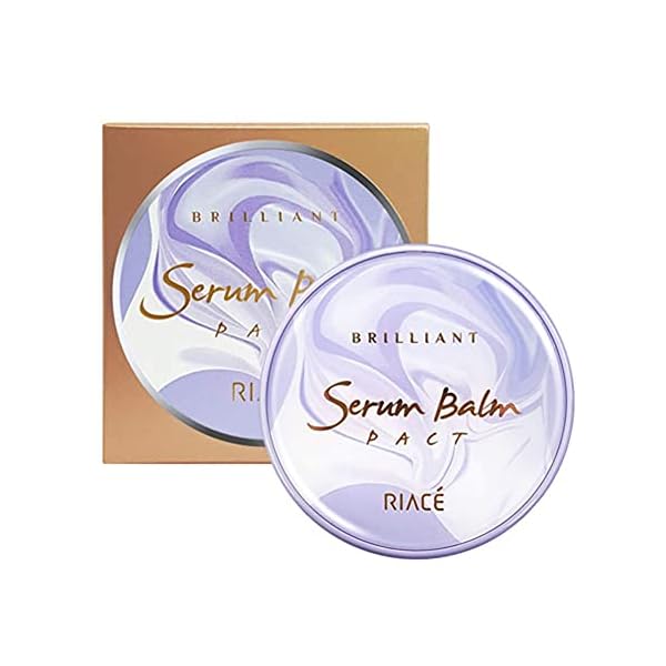Julia RIACE Brilliant Serum Balm Pact - 1 Extra Refill #23 Nude Beige Triple Functional Cushion Foundation Pact Whitening, Anti-wrinkle, UV Block SPF 50+ PA+++
