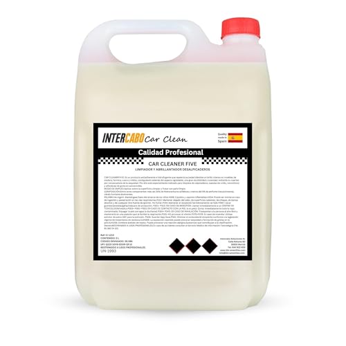 Abrillantador Renovador para Salpicaderos, Goma y Piel – Garrafa 5L • Restaura el Brillo Original y Protege Contra el Desgaste • Acabado Limpio y Duradero • Apto para Vehículos y Uso Profesional