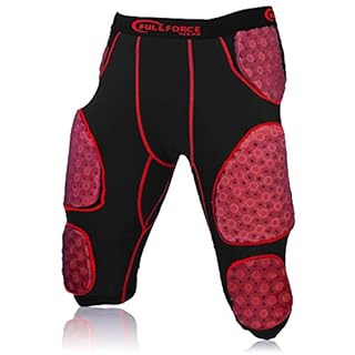 Full Force American Football Thunder Pro Flex 7 Pad Caleçon pour adulte Noir XL