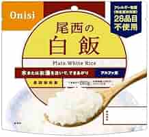 Amazon | 尾西食品 アルファ米 尾西の白飯 100g (2個セット