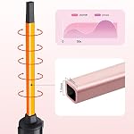 Mini Curling Iron 3/8 Inch for Short Hair, 100℃-230℃ Small Curling Wand | 9mm Tiny Hair Curler with Dual Voltage for Traveling, Ceramic Coating