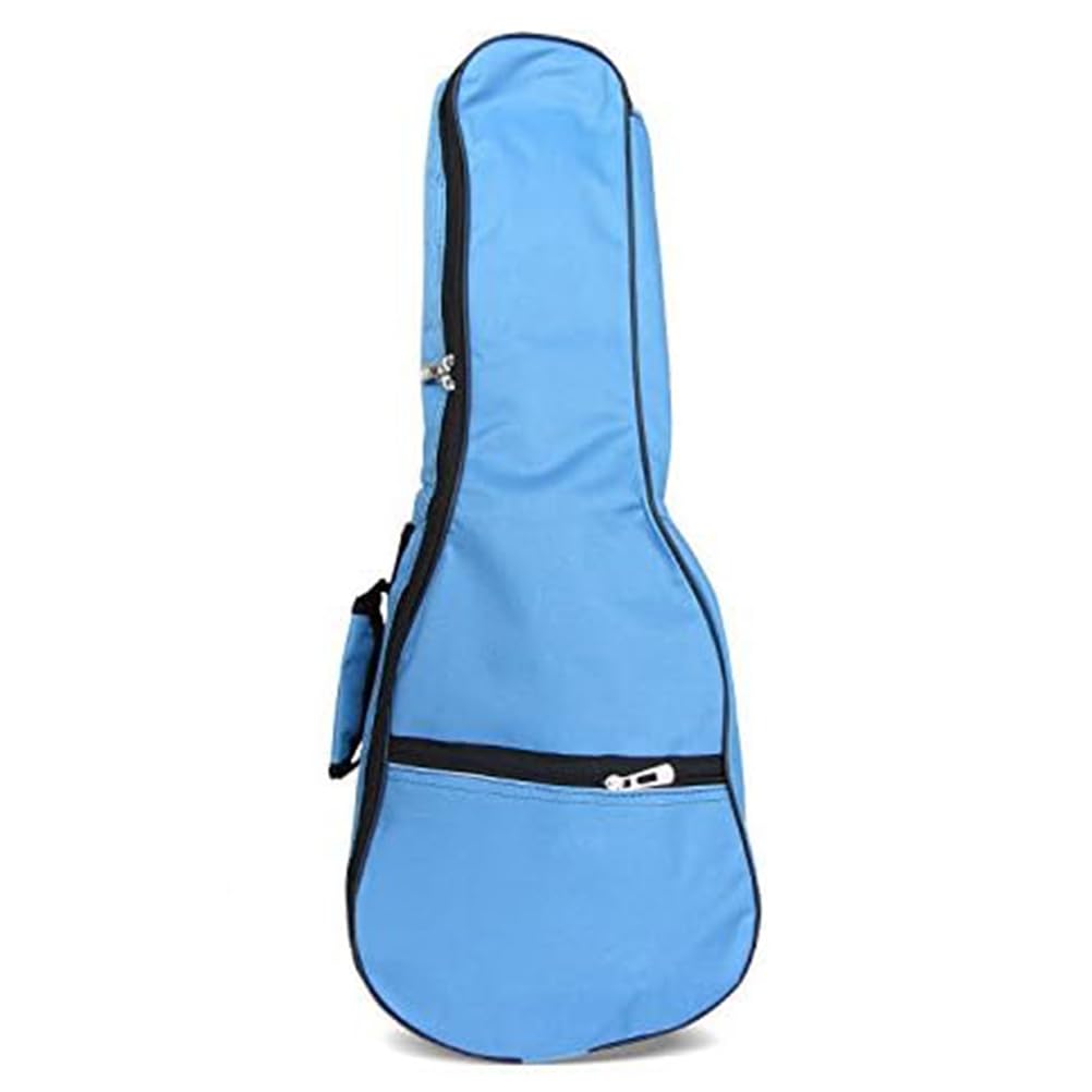 Funda para ukelele de 5 mm, impermeable, duradera, colorida, bolsa de ukelele con almacenamiento, Blue, For 23" Concert, Organizador de bolsas