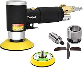 2 3-inch Mini Orbital Sander da sander Air Dual Action Sander Air Polisher Super Smooth and Swirl Freely for Auto Body Work (BLACK)