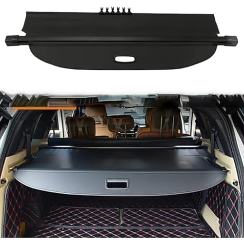WYMZF Car Retractable Trunk Cargo Shelf Covers, for Ford Everest 2015-2022 Interior Security Decoratio Rganizer Boot Shield, Auto Accessories