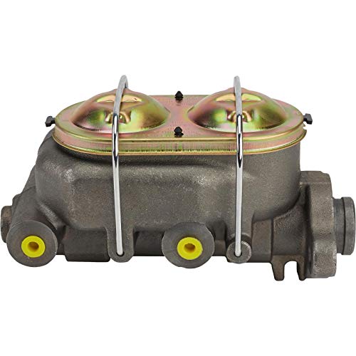 Speedway Motors Universal High-Tech Corvette-Style Master Cylinder, 1 Inch Bore, Compatible With Power Or Manual Brake Systems, Compact Build And Includes Plugs For Unused Ports #TOP4