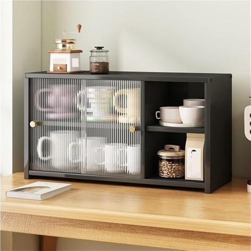 Vinta Bamboo Coffee Organizer - 2-Tier Cup Holder Rack for Kitchen Counter - Stylish Coffee Station Stand - Ideal for Home Baristas & Coffee Enthusiasts