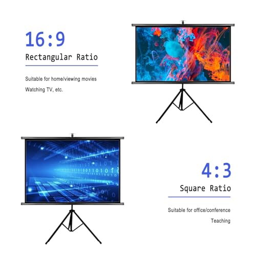 Pantalla portátil para proyector HD 72" 16:9 miniatura 6