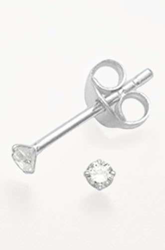 JEWELLERS Exclusive 925 Sterling Silver Zircon Stud Earrings for Baby Girls, Men, Boys & Women | Elegant & Versatile Design