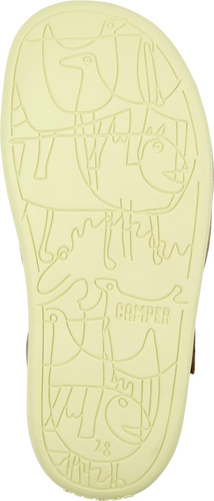 Camper Bicho 80177-005, Sandales Bout Ouvert garçon - Bleu - Blau (Krypton Denim/Bicho Orgreen), 36