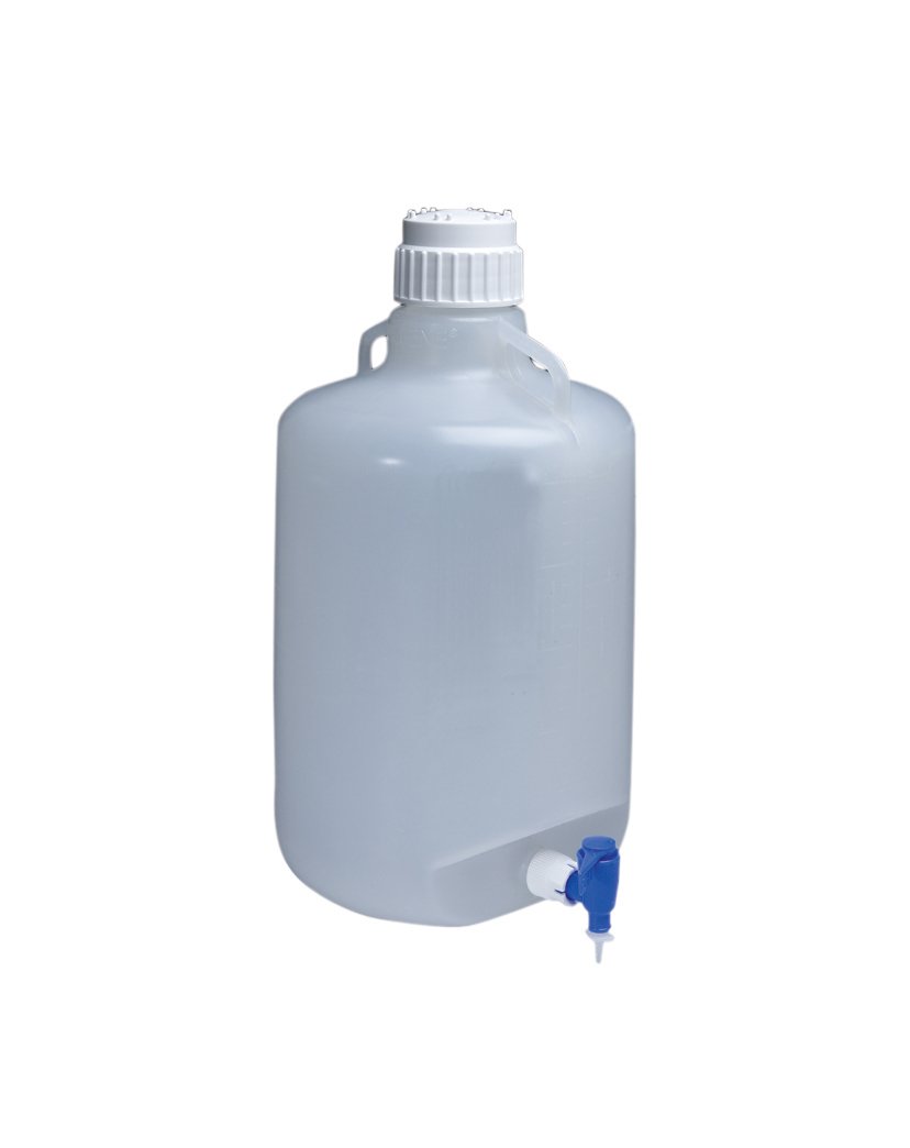 Nalgene Polystyrene Autoclavable Carboy with Spigot, 20 Liters (Case of 4)