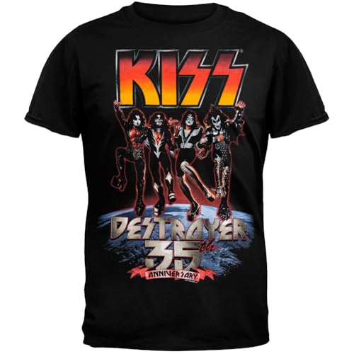 Amazon.com: Kiss - Destroyer 35th Anniversary T-Shirt - Small Black :  Clothing, Shoes \u0026 Jewelry