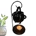 RIPTEADRY Oil Burner, Hanging Cauldron Oil Burner, Essential Fragrance Wax Melts Burner, Tea Light Holder, Aromatherapy Ornament for Home Bedroom Living Room Decor