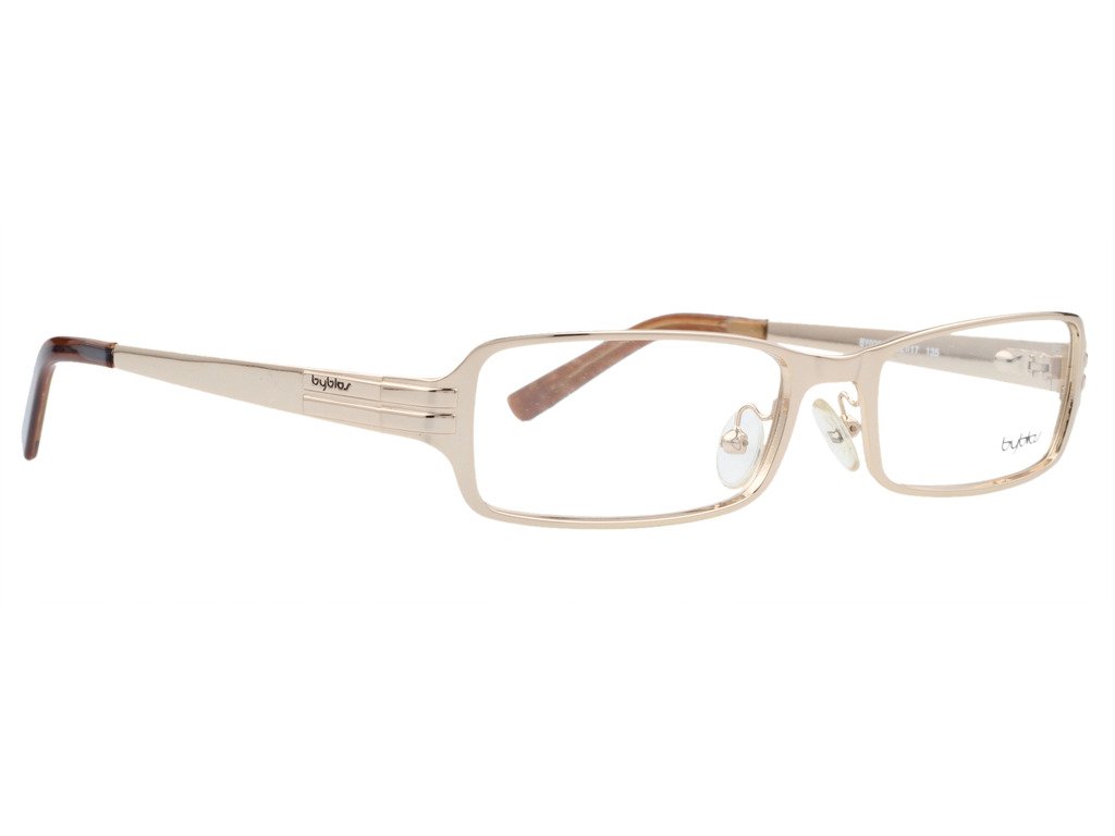 Byblos Rectangular Unisex Spectacle Frame - (BY-025-02|52|Gold)