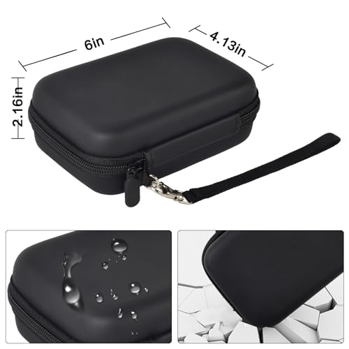 Image of Comecase Case Compatible with Nelko P21 / for Phomemo D30 D35 Label Maker Machine, for JADENS D11 / for SUPVAN Mini Labeler Sticker, Labler Maker Storage for Tape&Accessories - Black