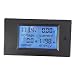jojofuny Multi Function Electric Meter Power Measure Meter Electric Parameter Meter 6.5-100v Meter LCD Electric Meter Digital Display 20a Alarm Clock